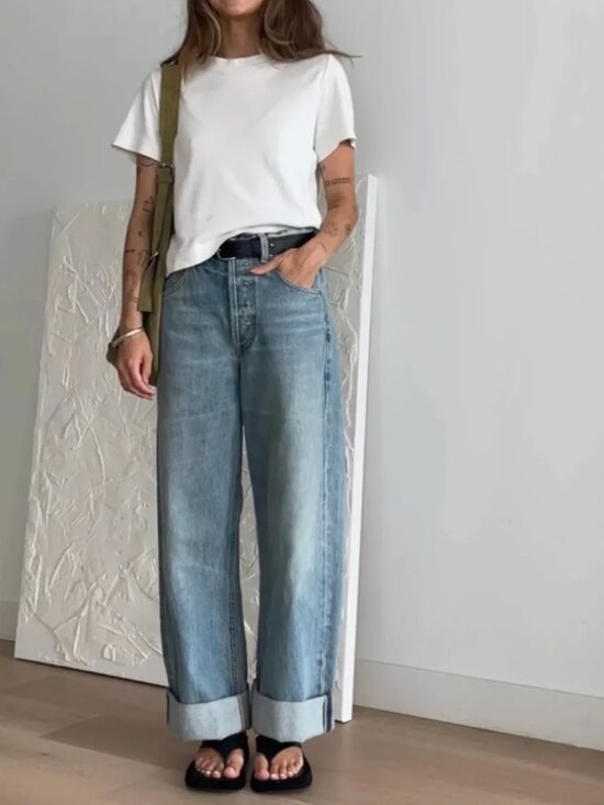 Citizens Of Humanity Denim - Citizens of Humanity Ayla Baggy Jeans in Skylights 31